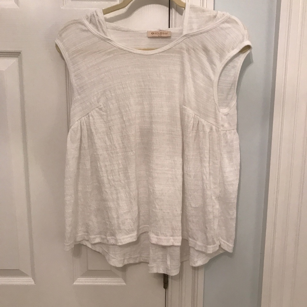 White hooded top